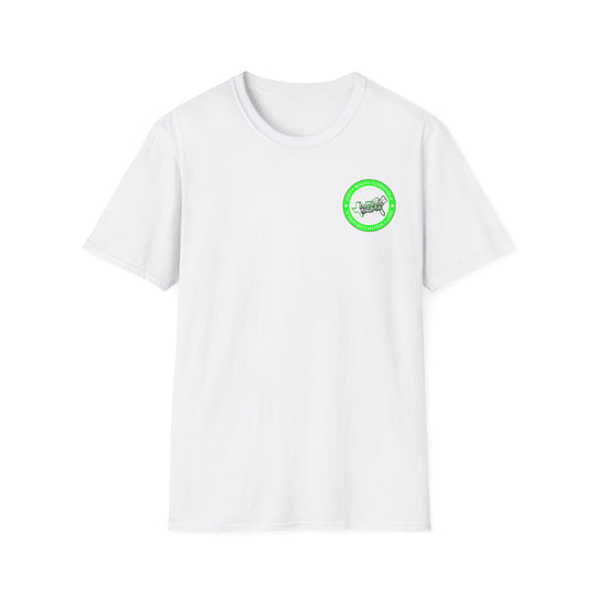 DSC Unisex Softstyle T-Shirt - Lime/Black with American Flag