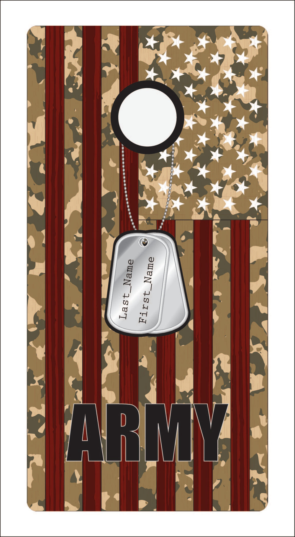 Custom ARMY Dog Tag Camo Edition Pro Style Boards Free Shipping!