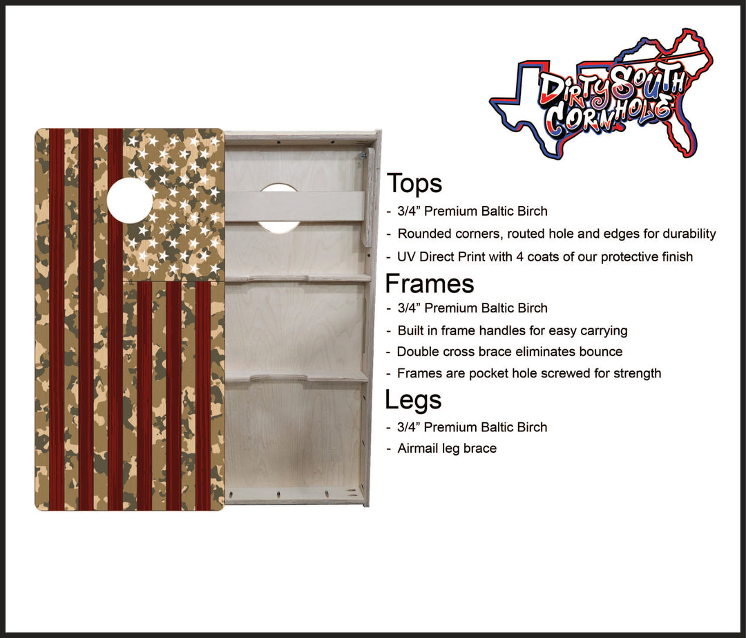 Camo Edition American Flag Pro Style Boards (Free Shipping!)