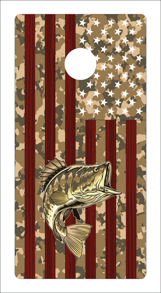 Camo Edition American Flag Fishing Pro Style Boards (Free Shipping!)